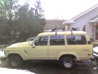 Pardon the cruddy cell phone photo. 1985 FJ60